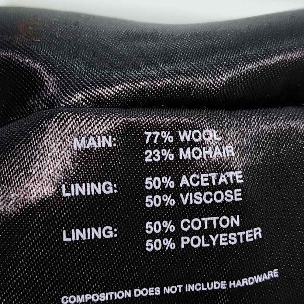 Heliot Emil Men's Solid Wool Blend Layered Robur Tailored Trousers - 50 - Picture 8 of 9